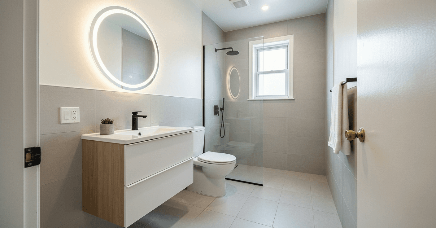 AI Bathroom Designer for spa and modern bathroom renovations