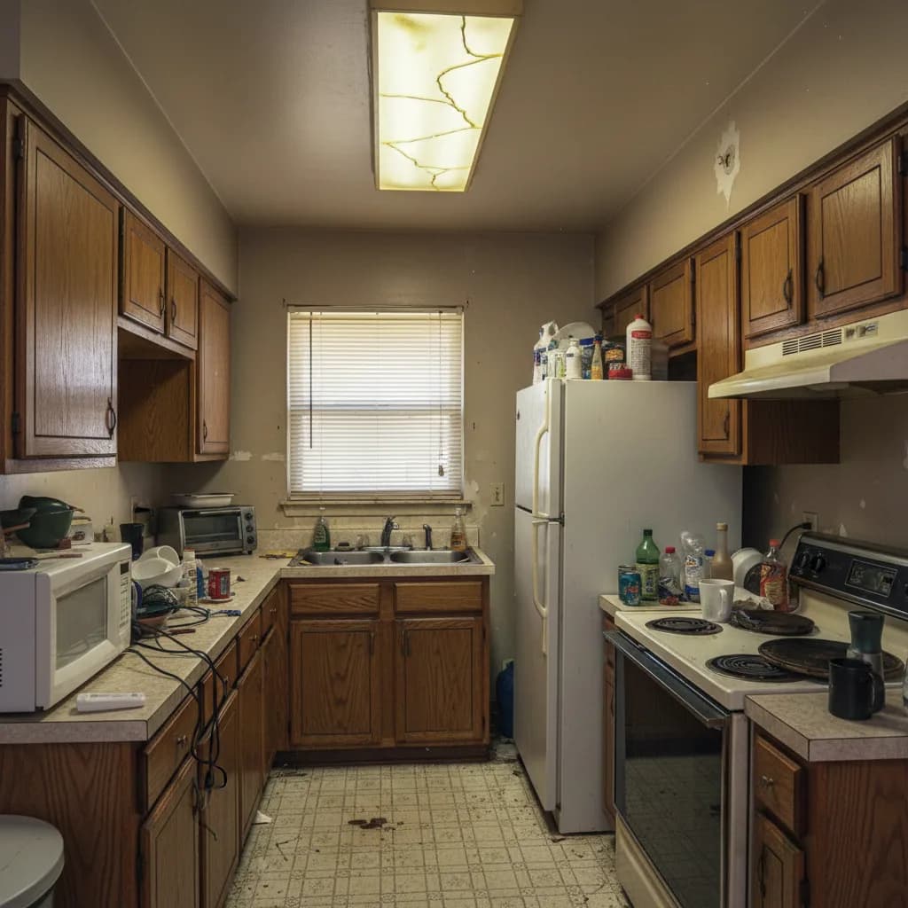 Original kitchen photo before AI redesign